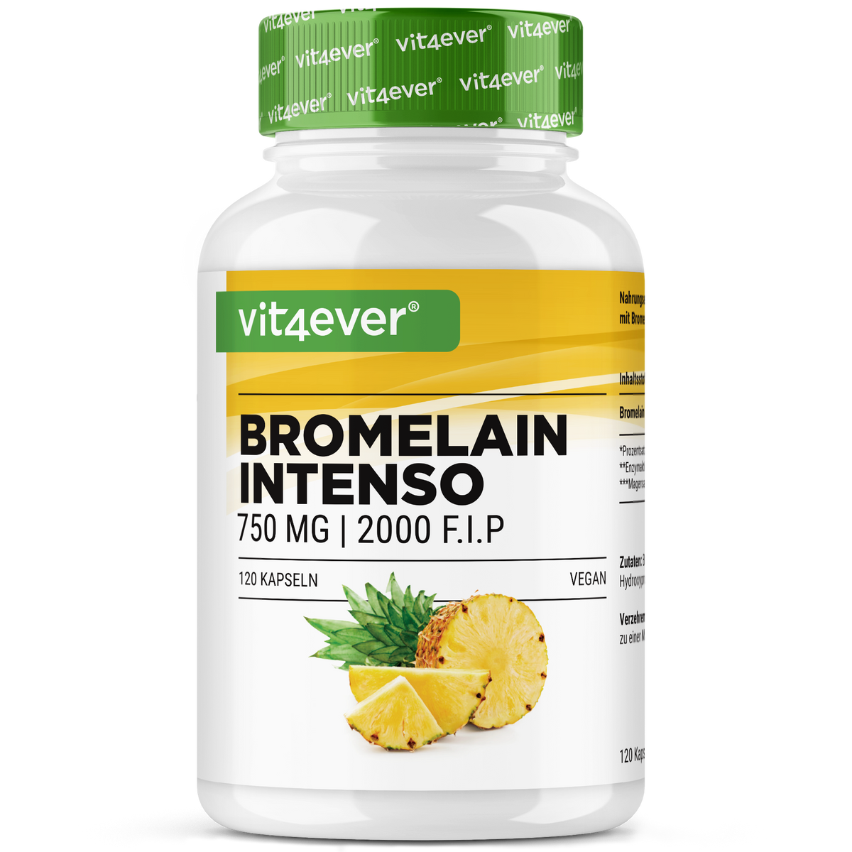 Bromelain Intenso - 750 mg (2000 F.I.P)