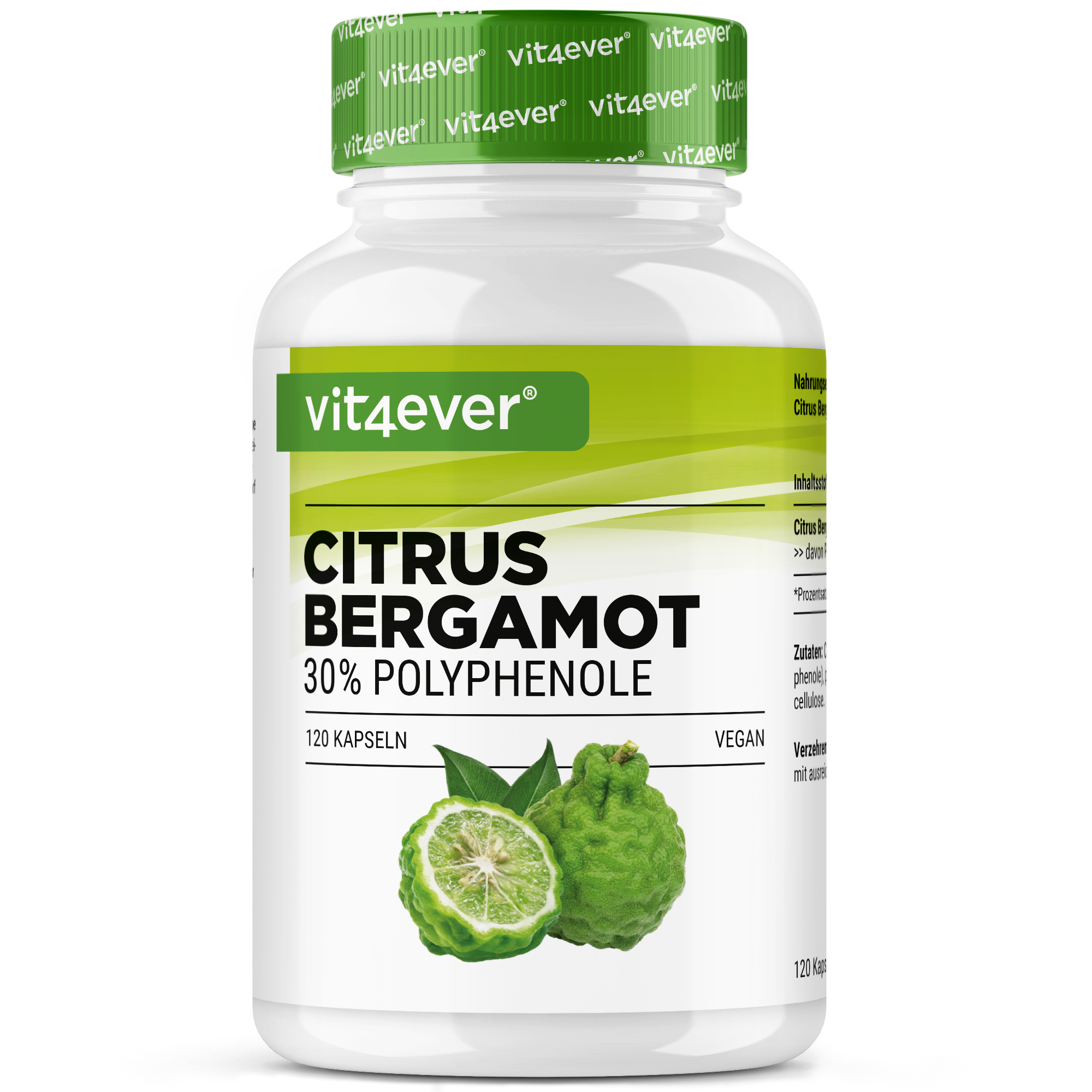 Citrus Bergamot, 30% Polyphenole - 120 Kapseln