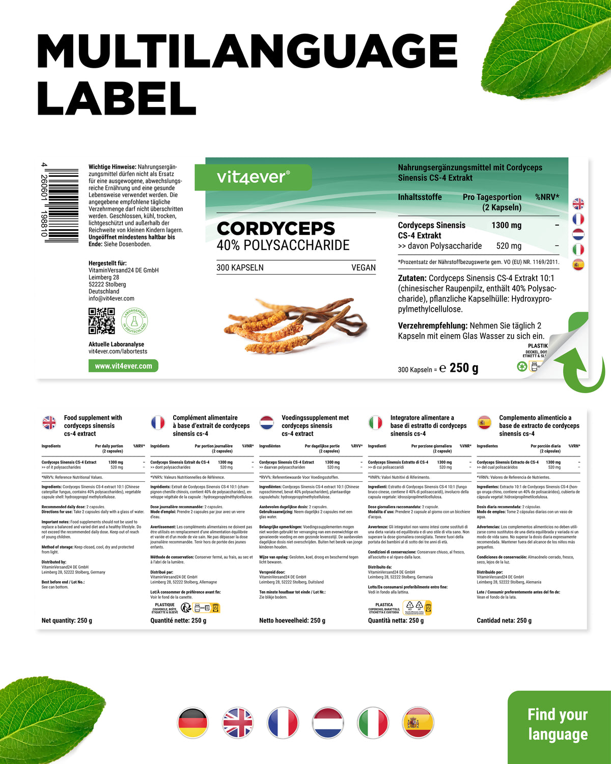 Cordyceps - CS-4 Extrakt