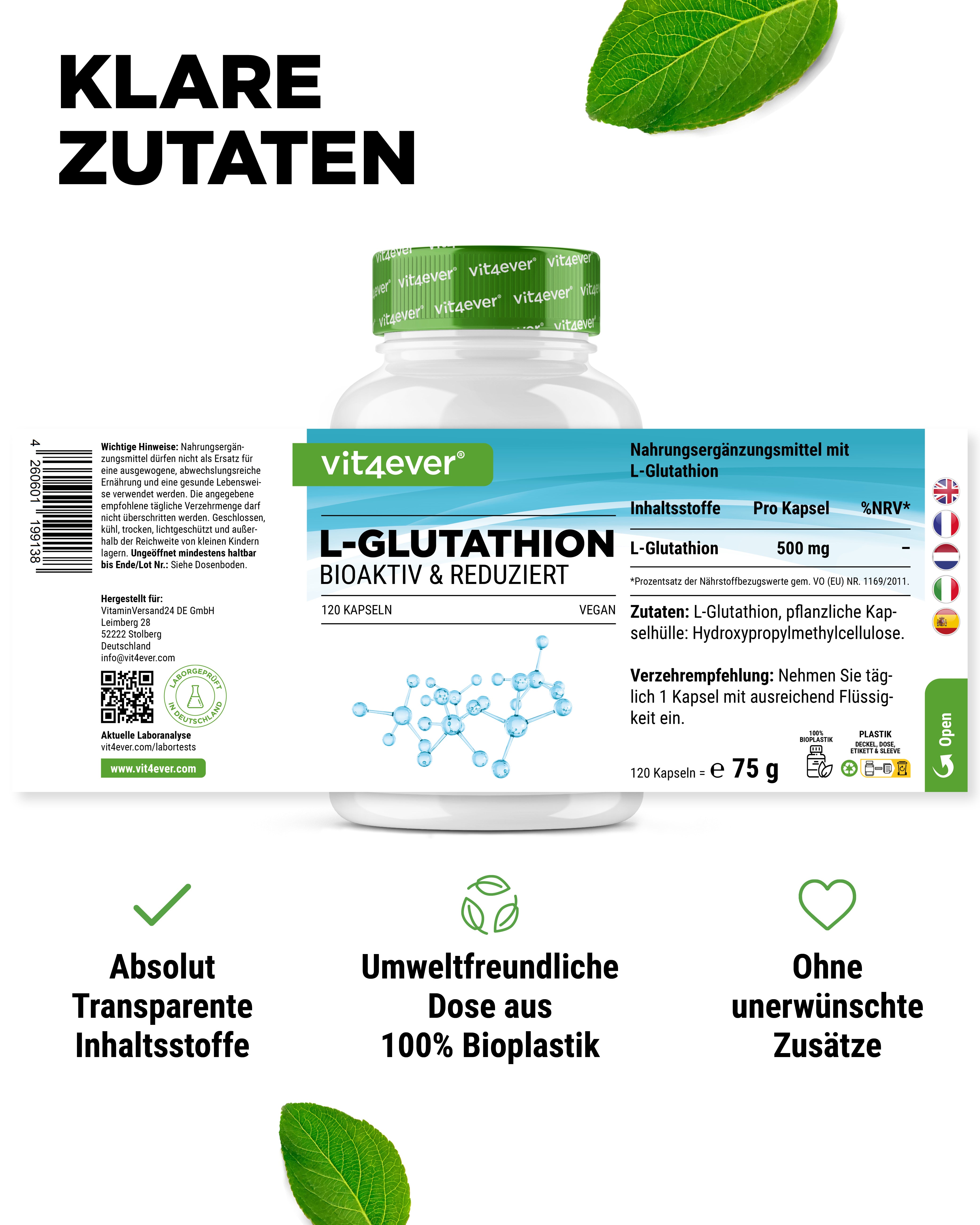 L-Glutation - 500 mg