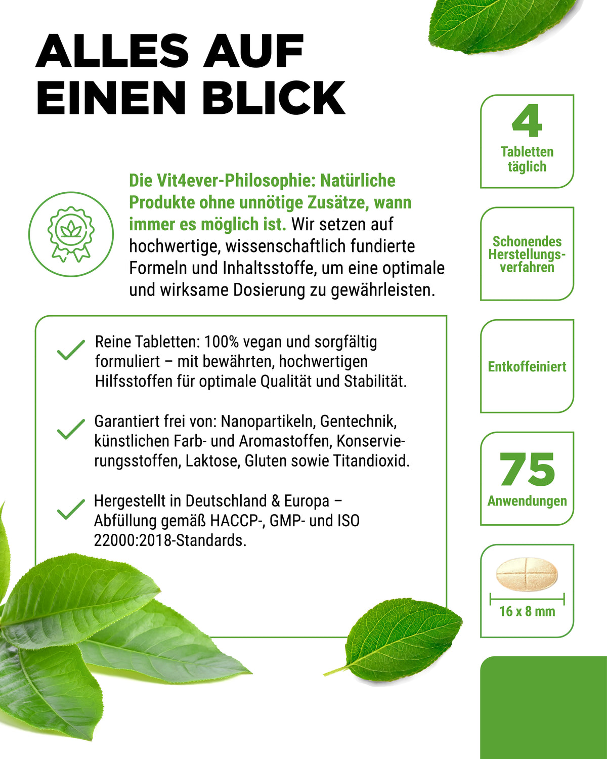 Grüntee Extrakt - EGCG