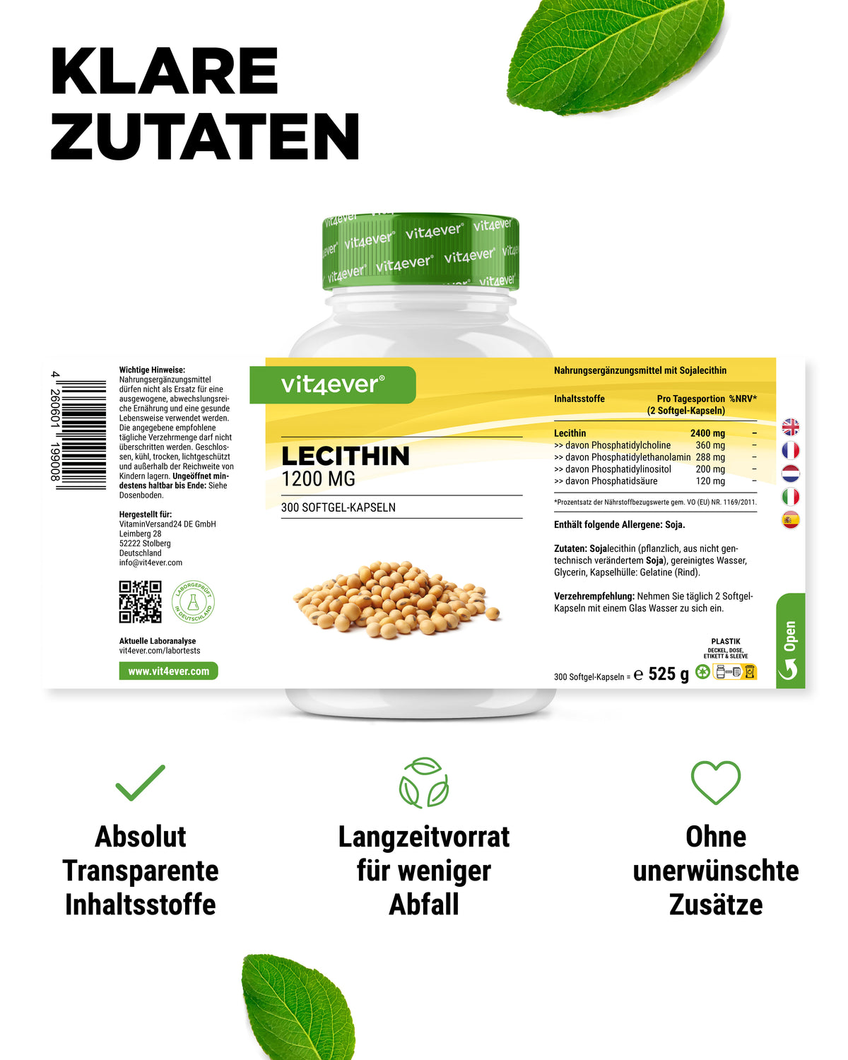 Lecithin - 1200 mg