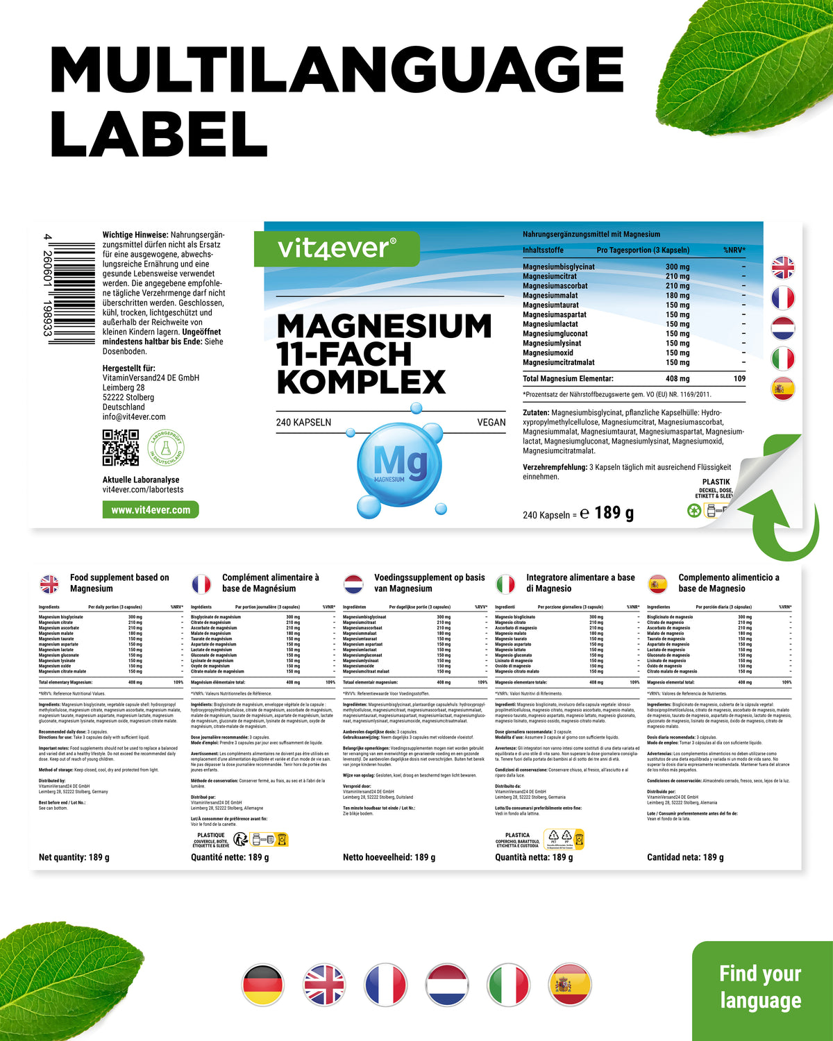 Magnesium 11-Fach Komplex