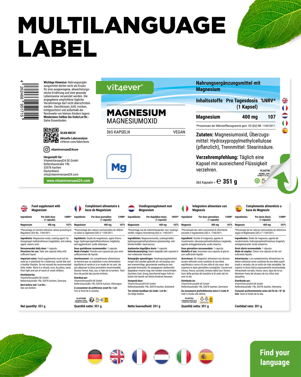 Magnesiumoxid aus dem Toten Meer