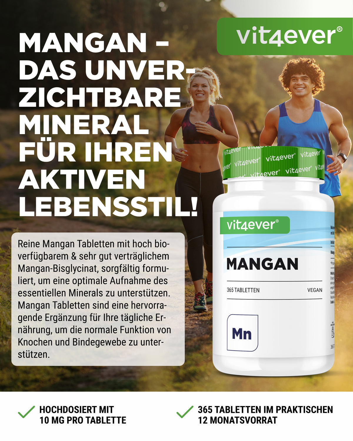 Manganese 10 mg - Bisglicinato di manganese