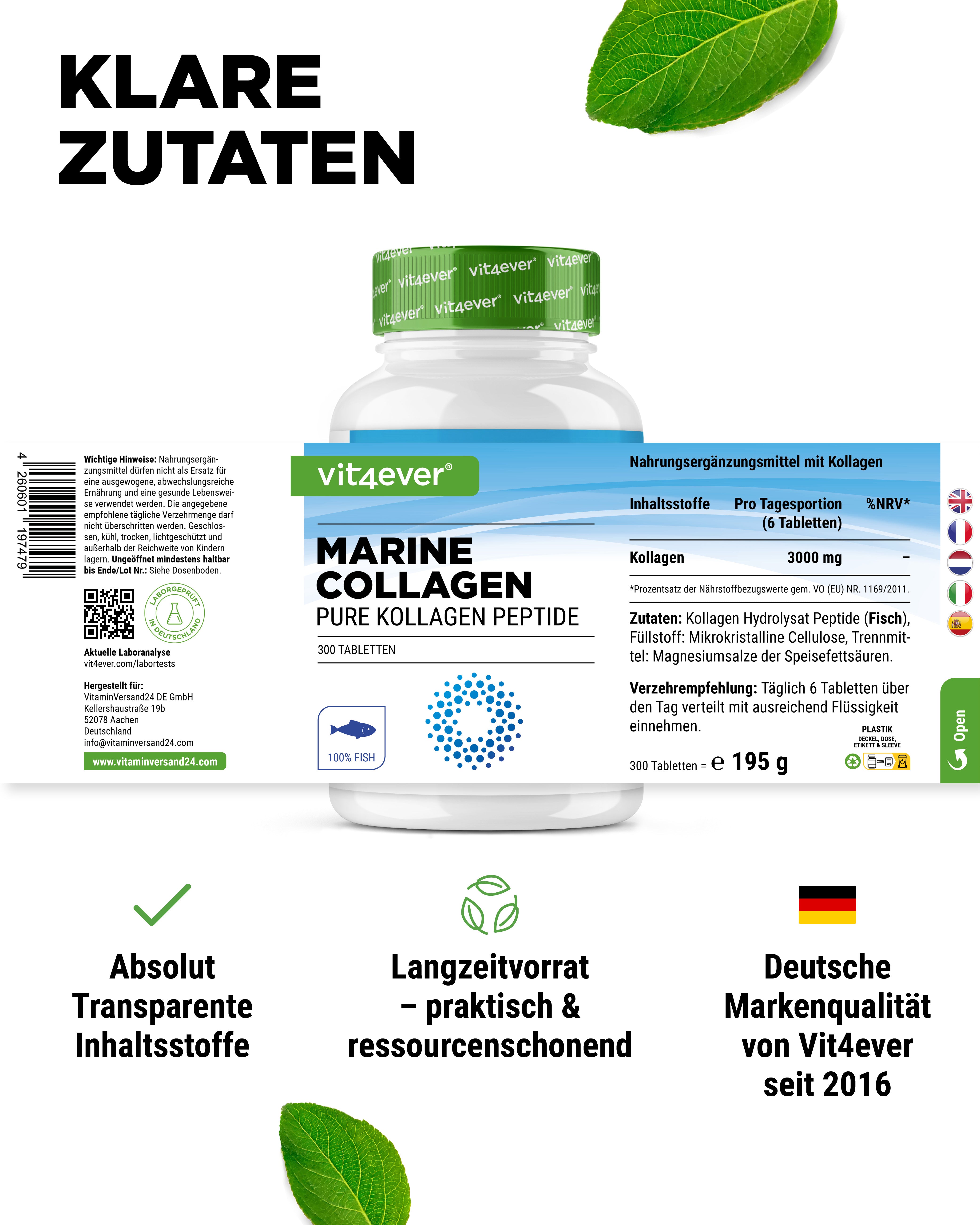 Marine Kollagen - Tabletten