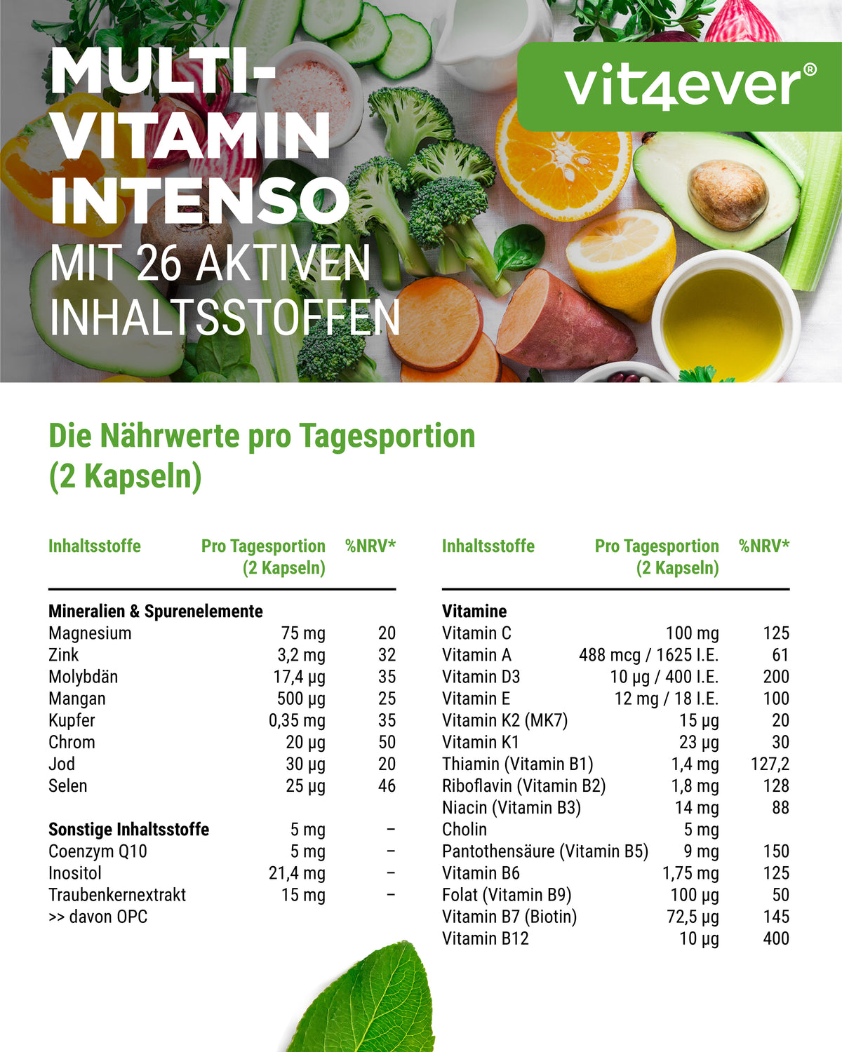 Premium Multivitamin Intenso - 365 Capsules