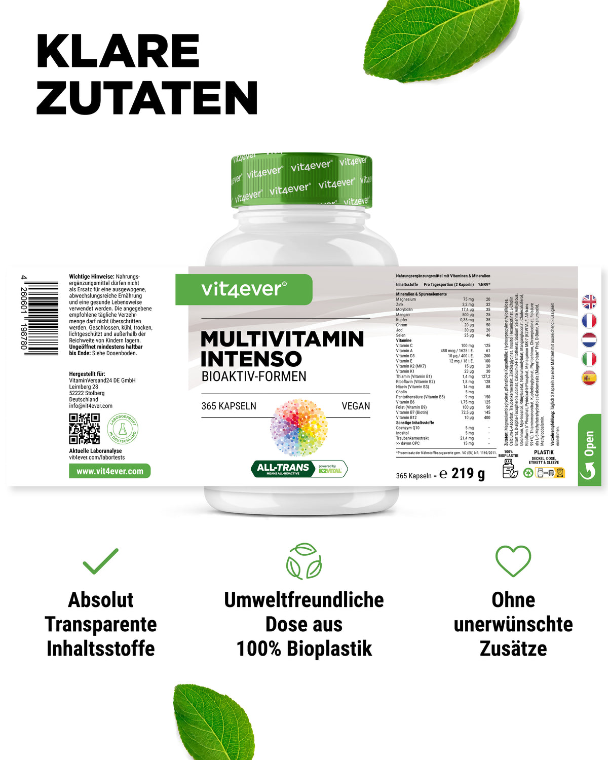 Premium Multivitamin Intenso - 365 Capsules