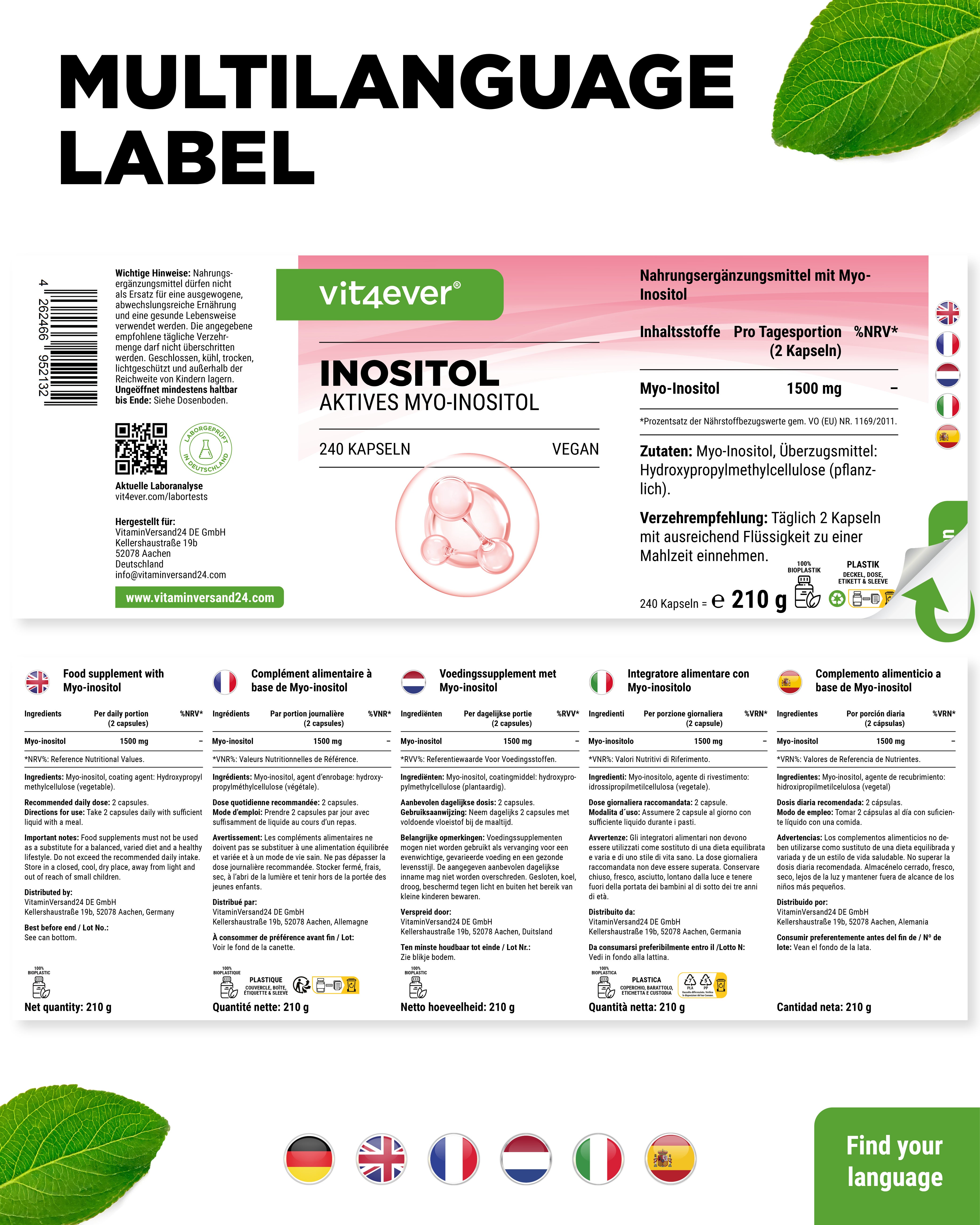 Myo Inositolo - 750 mg
