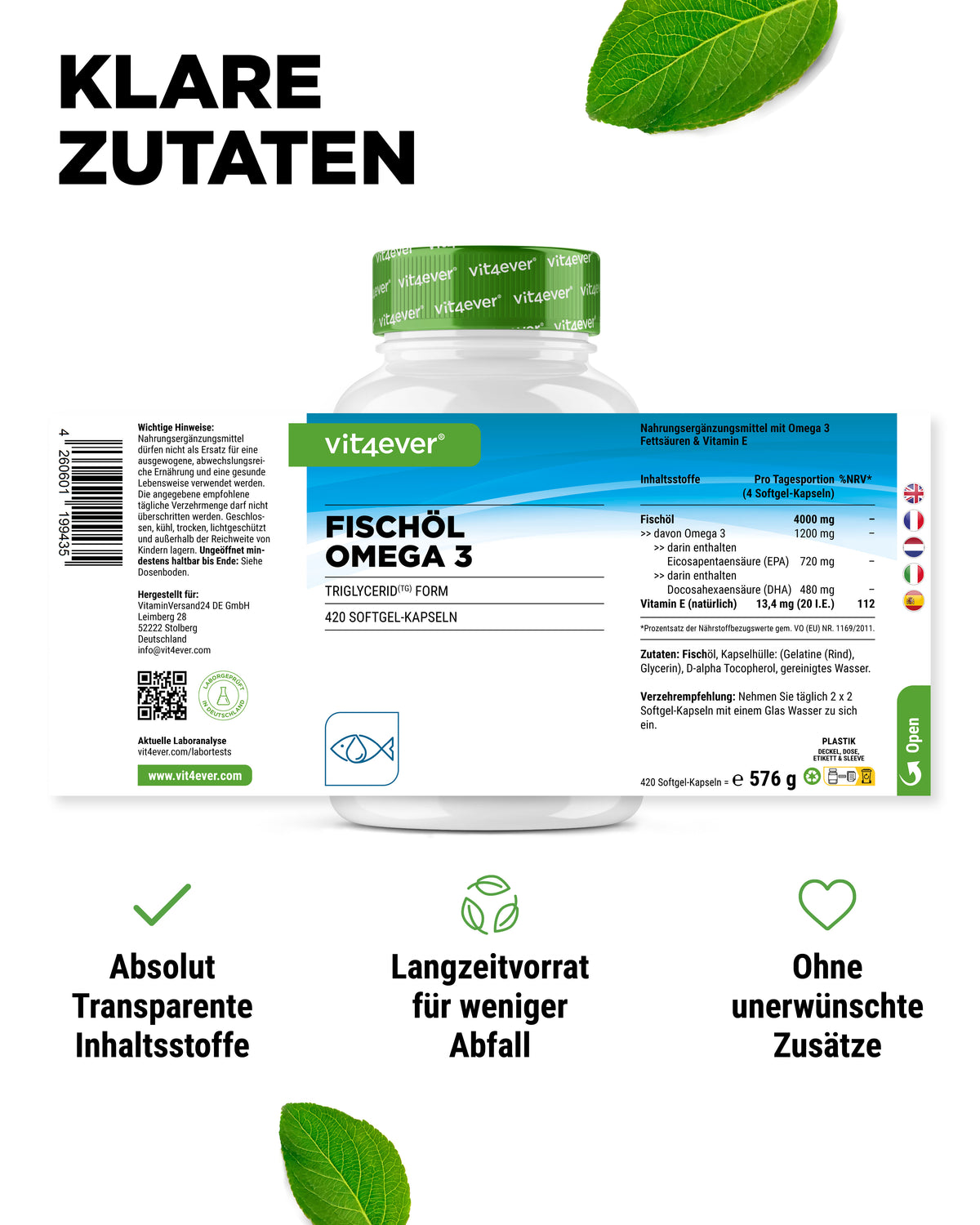 Omega 3 olio di pesce
