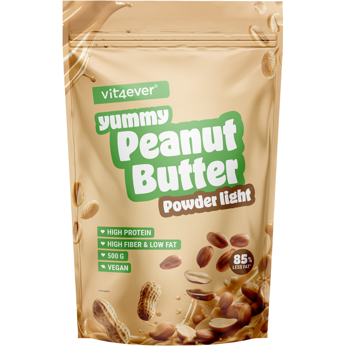 Erdnussbutter Light Pulver, 500g