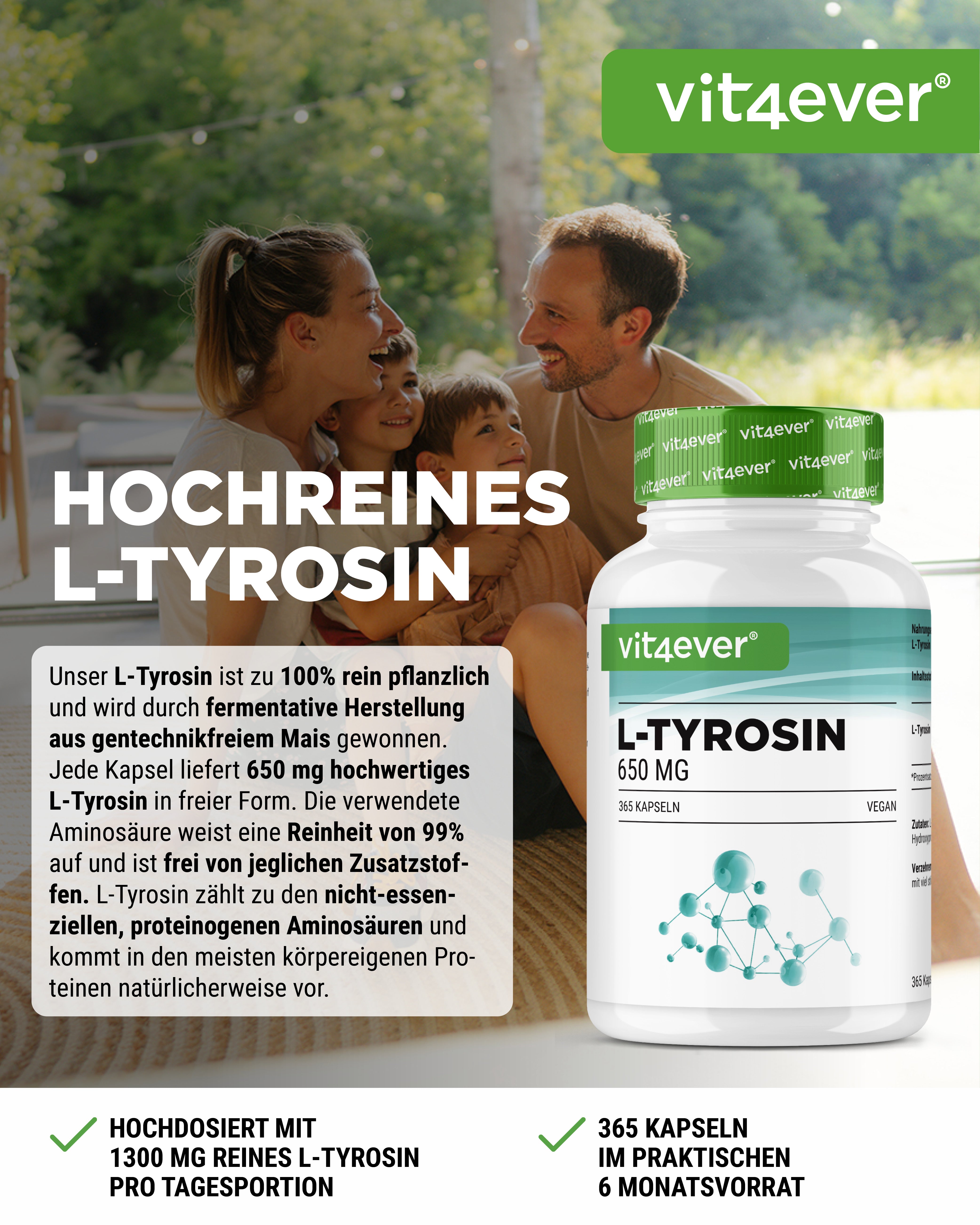 L-Tyrozyna - 365 Kapsułek