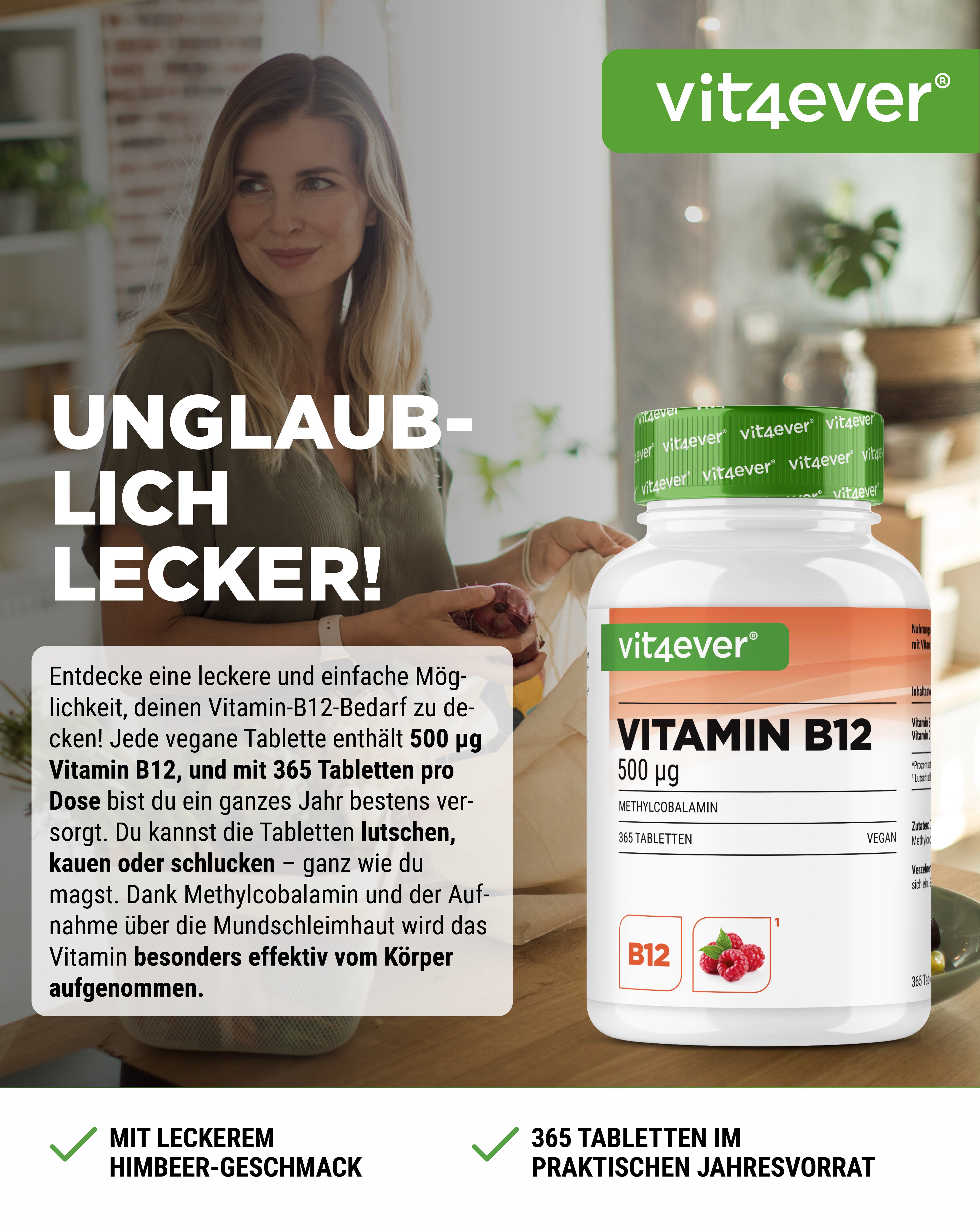 Vitamin B12 - 500  mcg -  Lutschtabletten