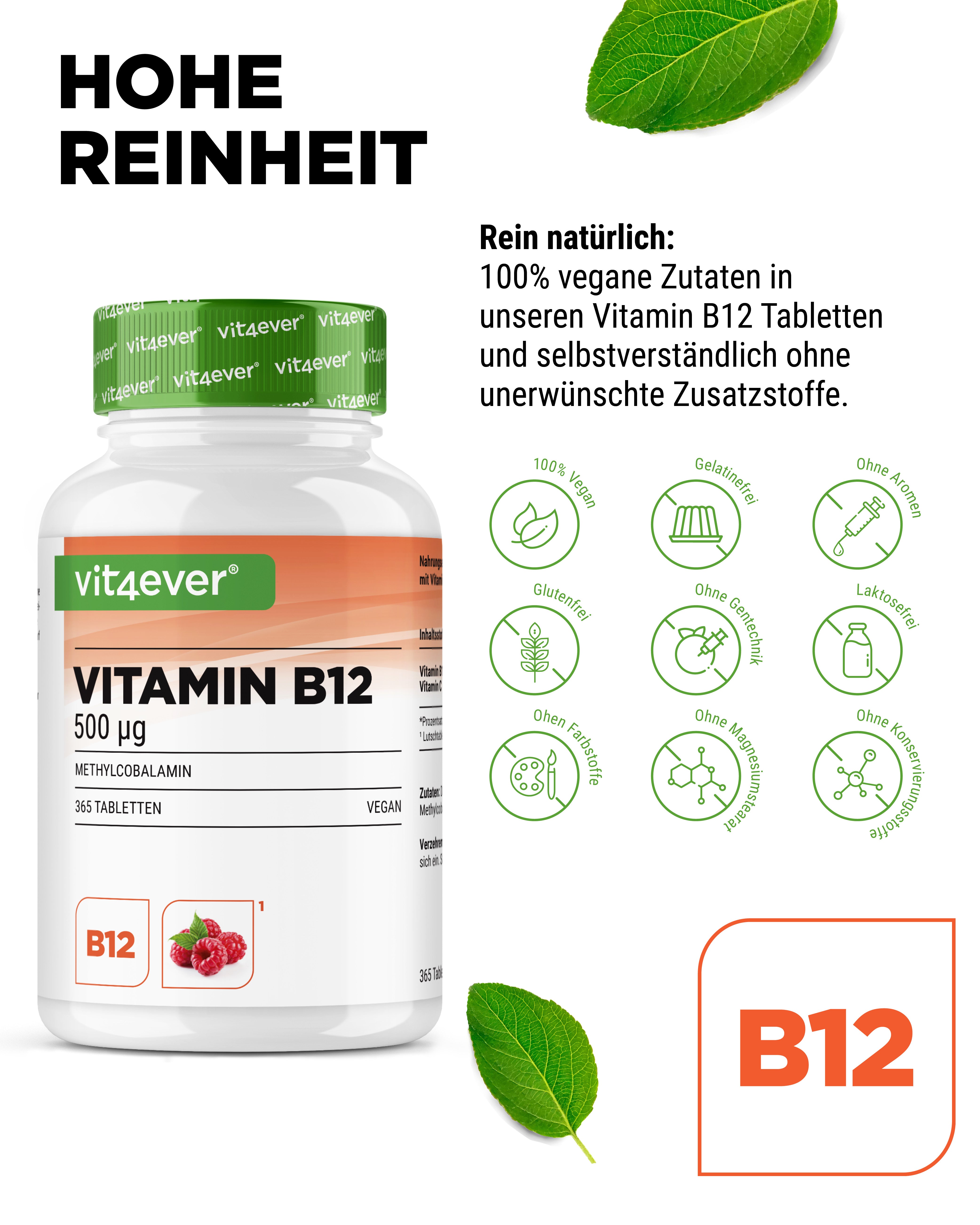 Vitamin B12 - 500  mcg -  Lutschtabletten