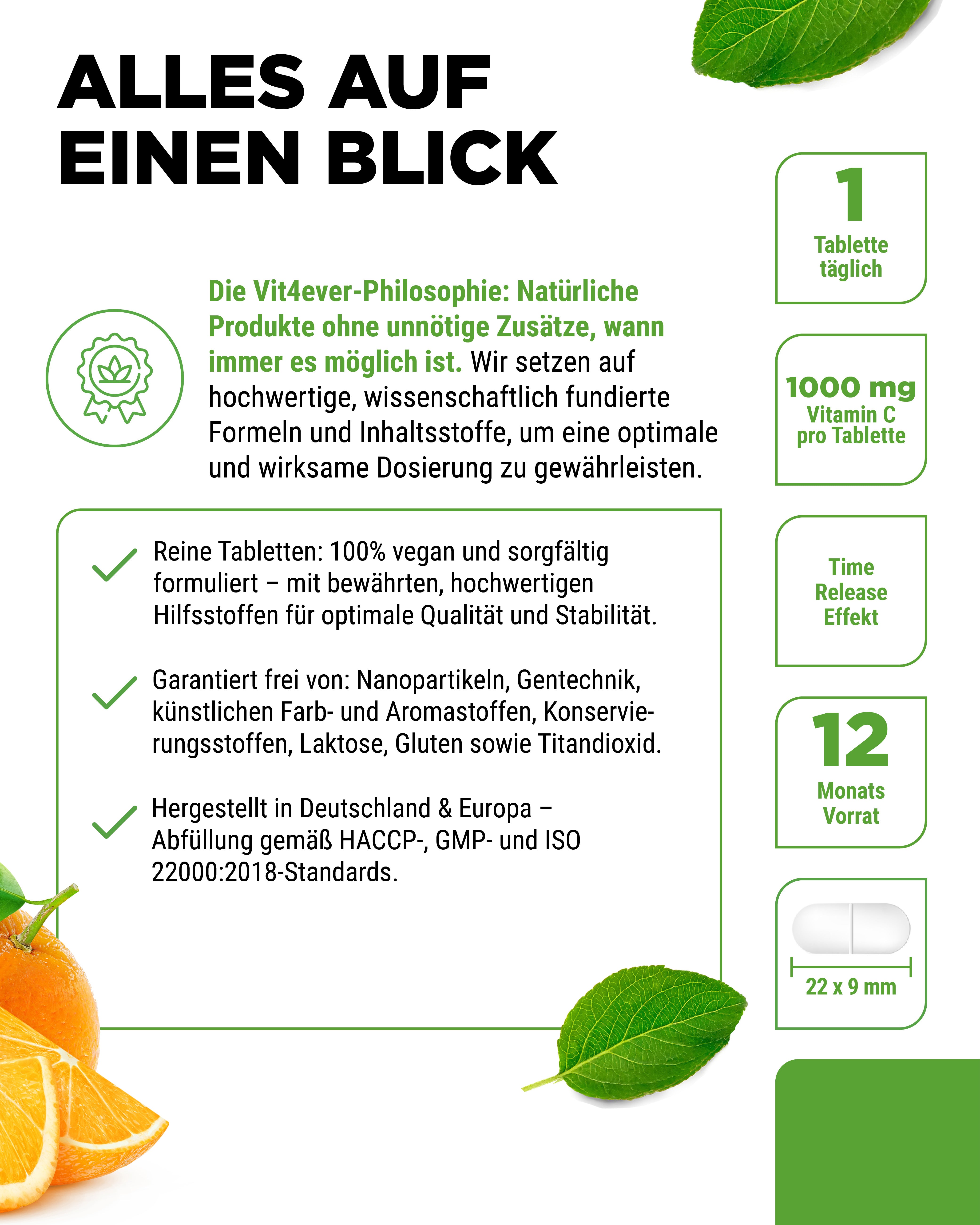 Vitamine C 1000 mg hautement dosée