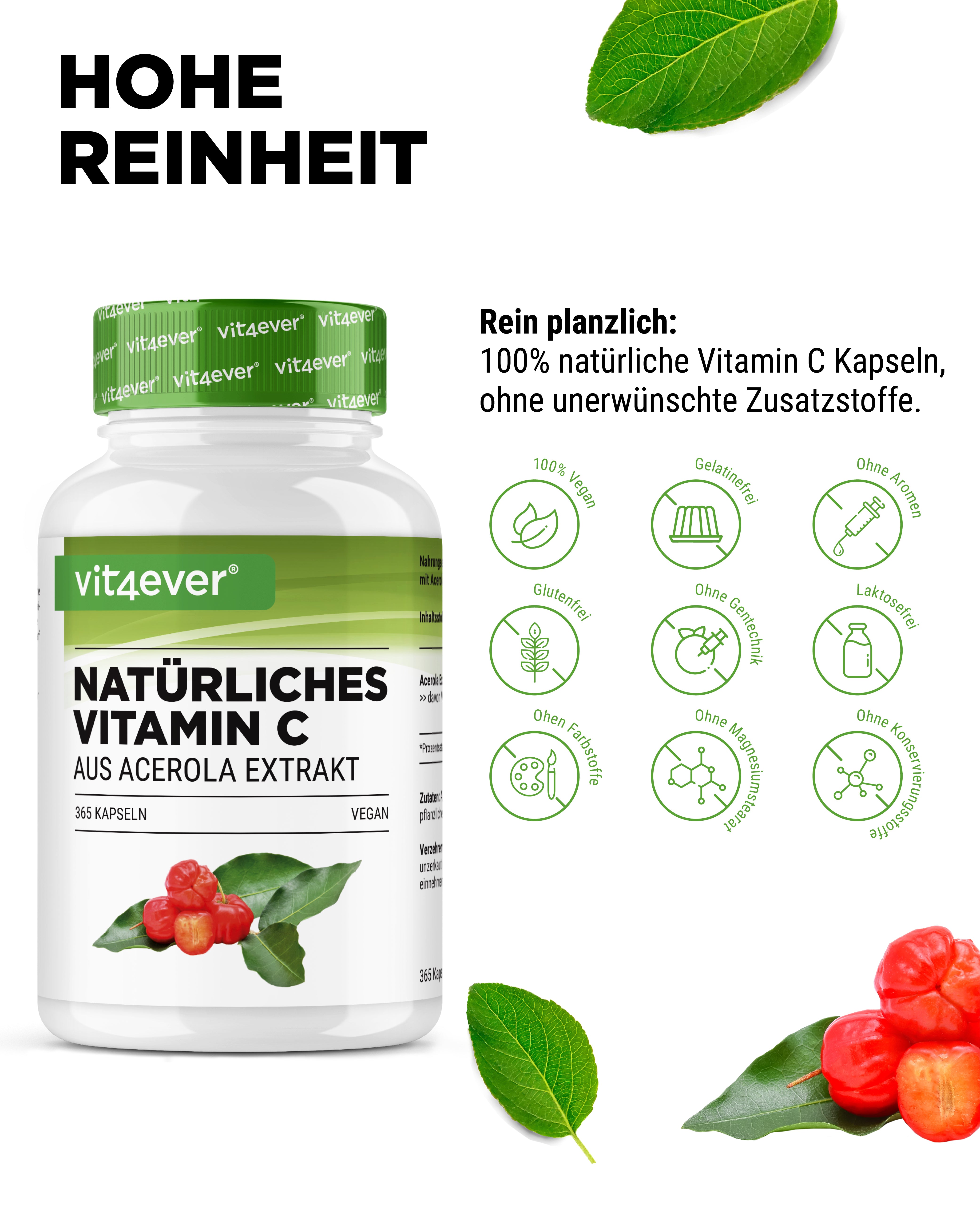 Natürliches Vitamin C aus Acerola