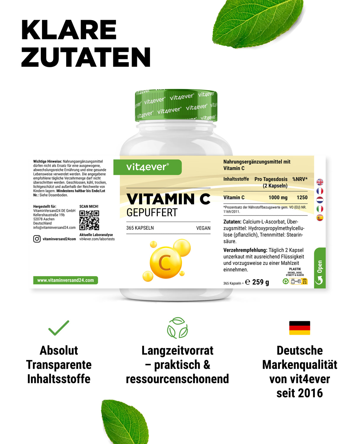 Vitamina C - Ascorbato di calcio