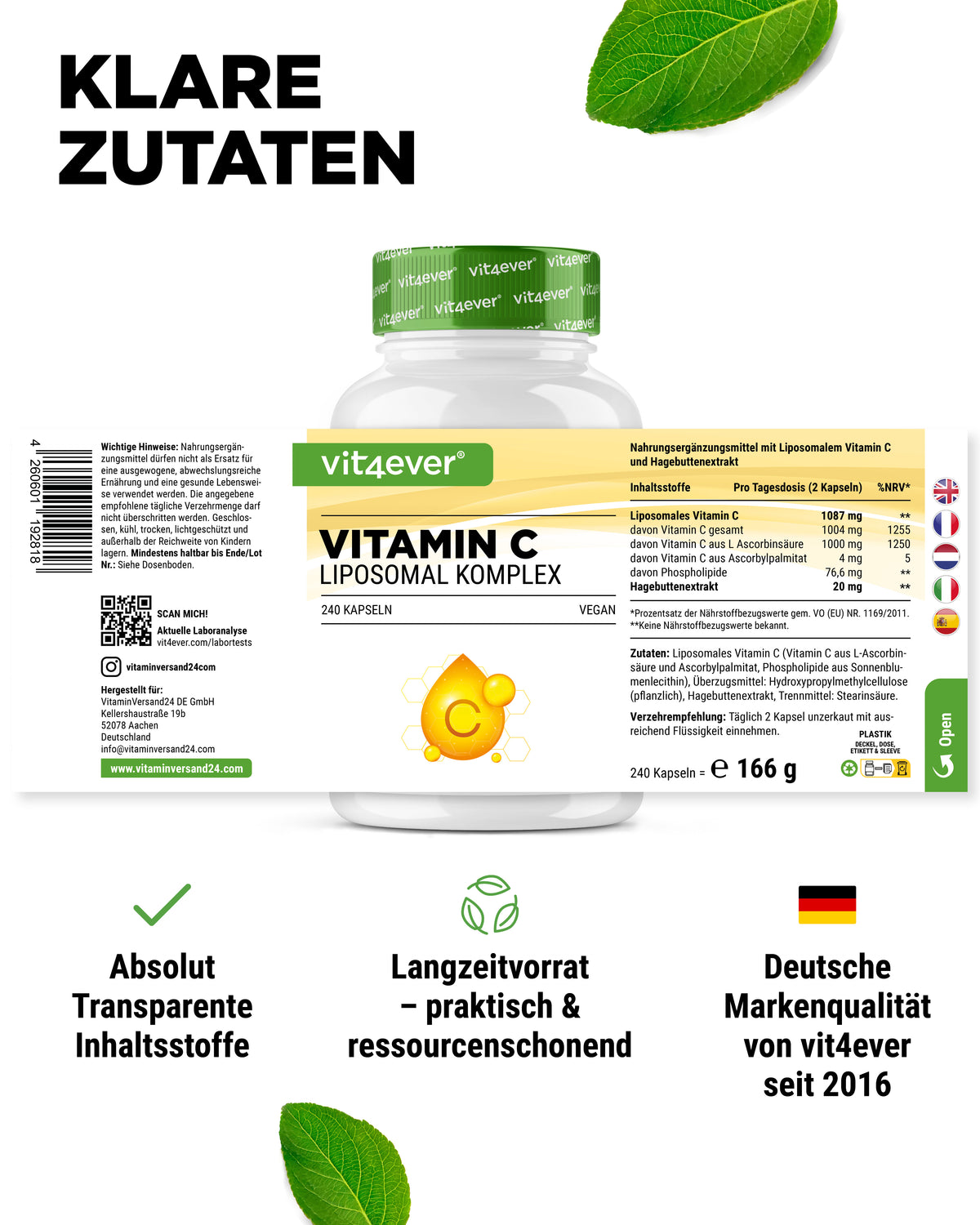Vitamina C liposomiale